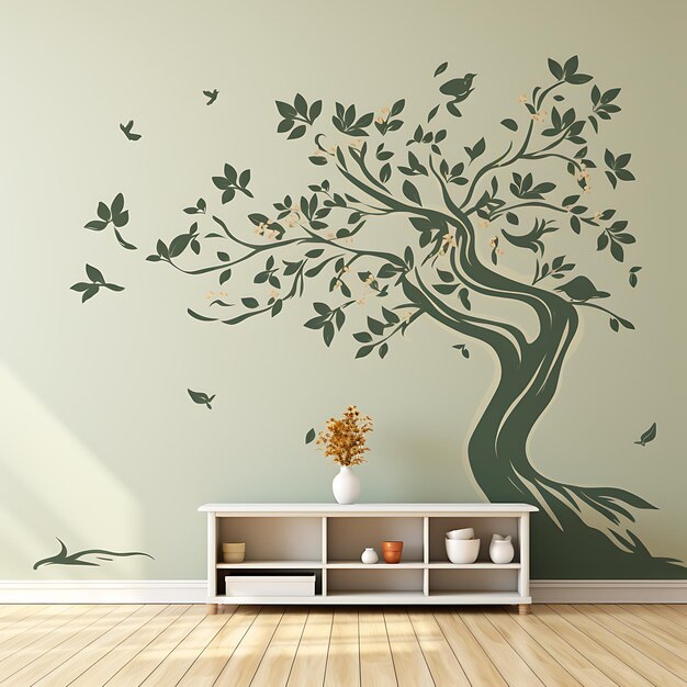 Premium AI Image  Transforming Spaces Captivating Wall Decor Backgrounds for Inspired Interiors