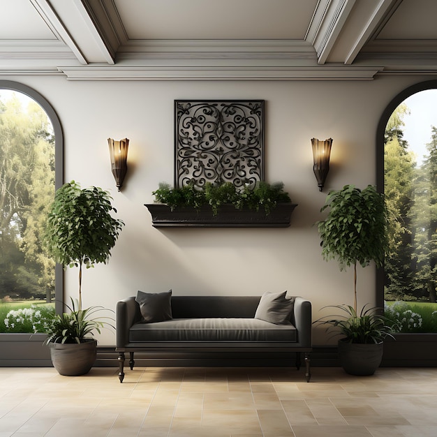 Premium Photo  Transforming Spaces Captivating Wall Decor Backgrounds for Inspired Interiors