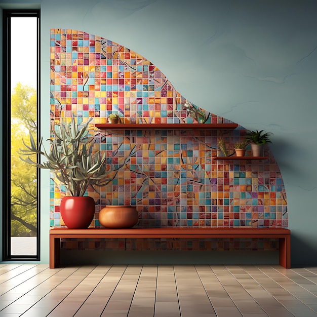 Premium AI Image  Transforming Spaces Captivating Wall Decor Backgrounds for Inspired Interiors