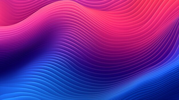 Photo transition from deep pink to navy blue with a wave pattern