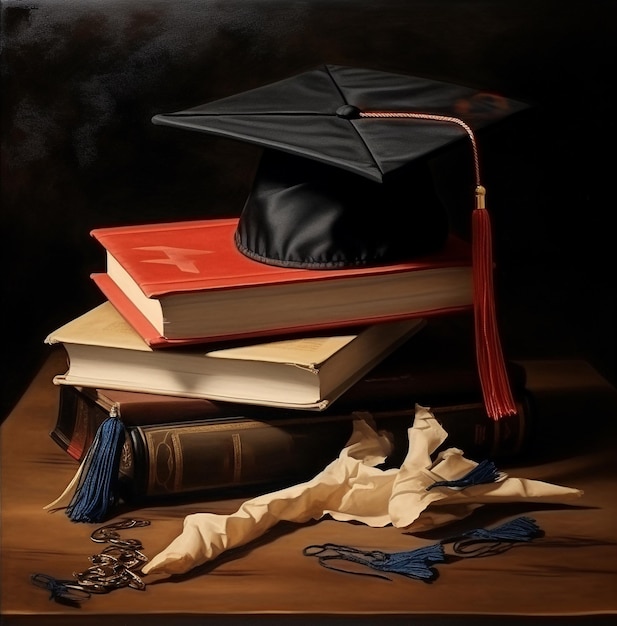 Перевод кепки и диплома, стоковые изображения об образовании
