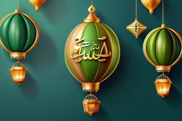 Photo translation happy eid al fitr 3d realistic balloon idul fitri means eid al fitr