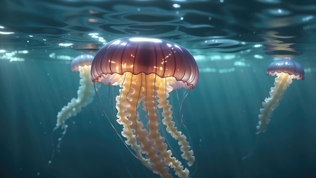 Прозрачная красавица Танец светящейся медузы