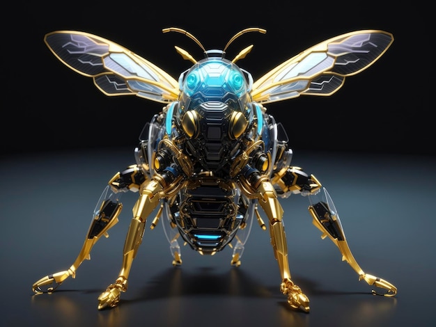 Translucent Biomechanical bee