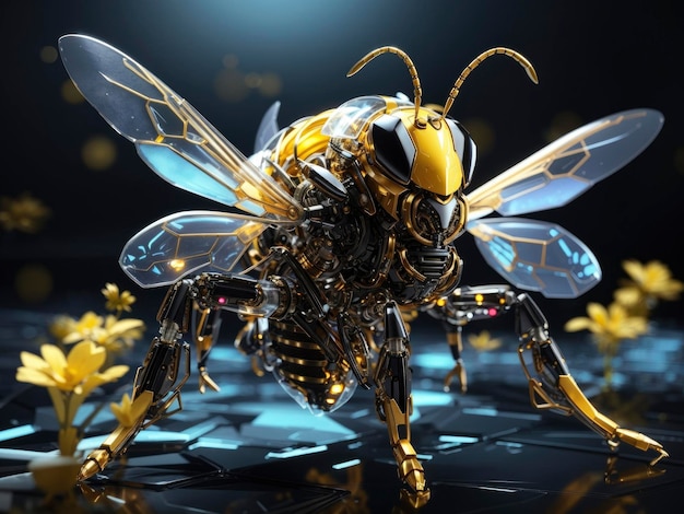 Translucent Biomechanical Bee