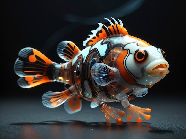 Translucent Biomechanical Clownfish