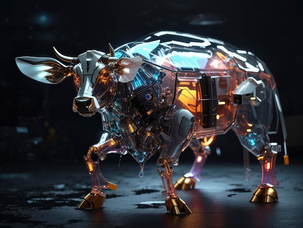 Translucent Biomechanical Cow