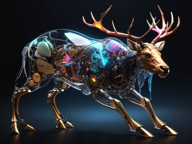 Translucent Biomechanical Elk