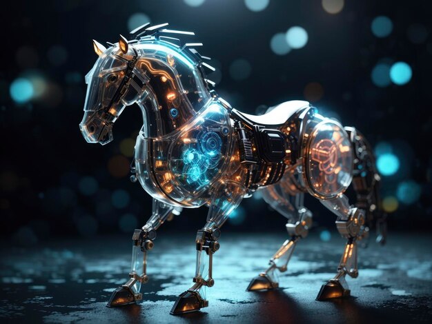 Translucent Biomechanical Horse