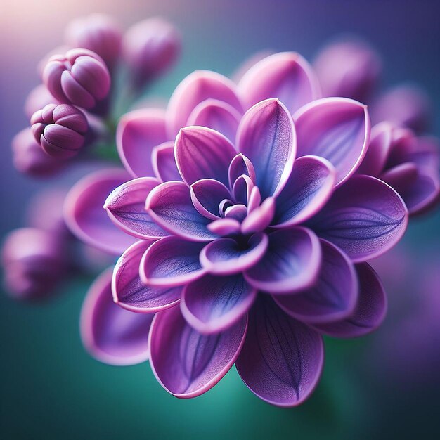 Translucent purple flowers