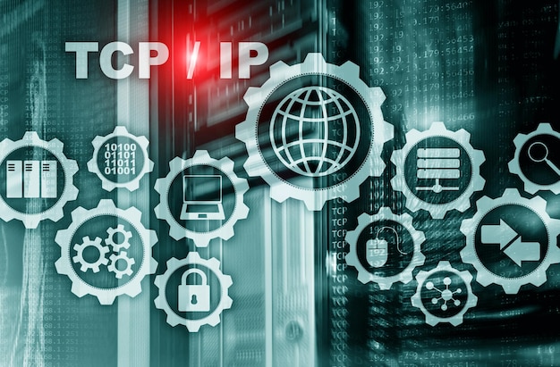 Transmission Control Protocol Internet Technology concept