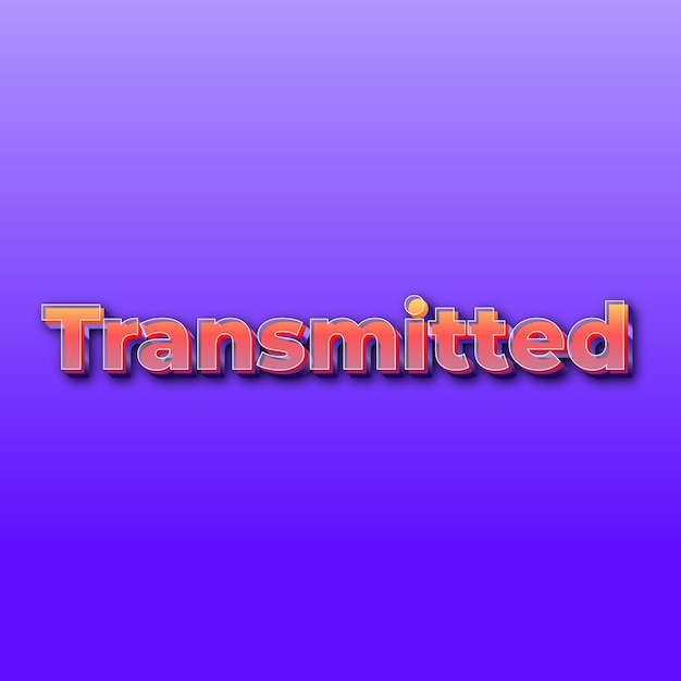 TransmittedText effect JPG gradient purple background card photo