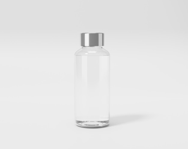 Transparante plastic fles thermos waterfles