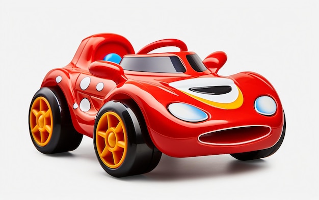 Transparent Background Toy Racecar for Babies