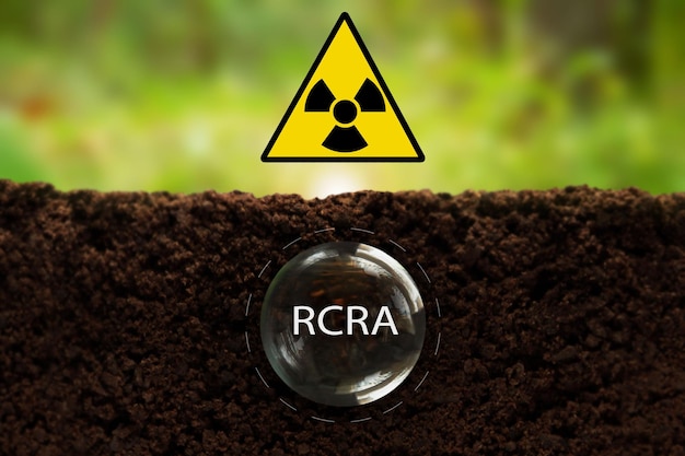 Transparent capsule with RCRA formula underground - the concept of contamination