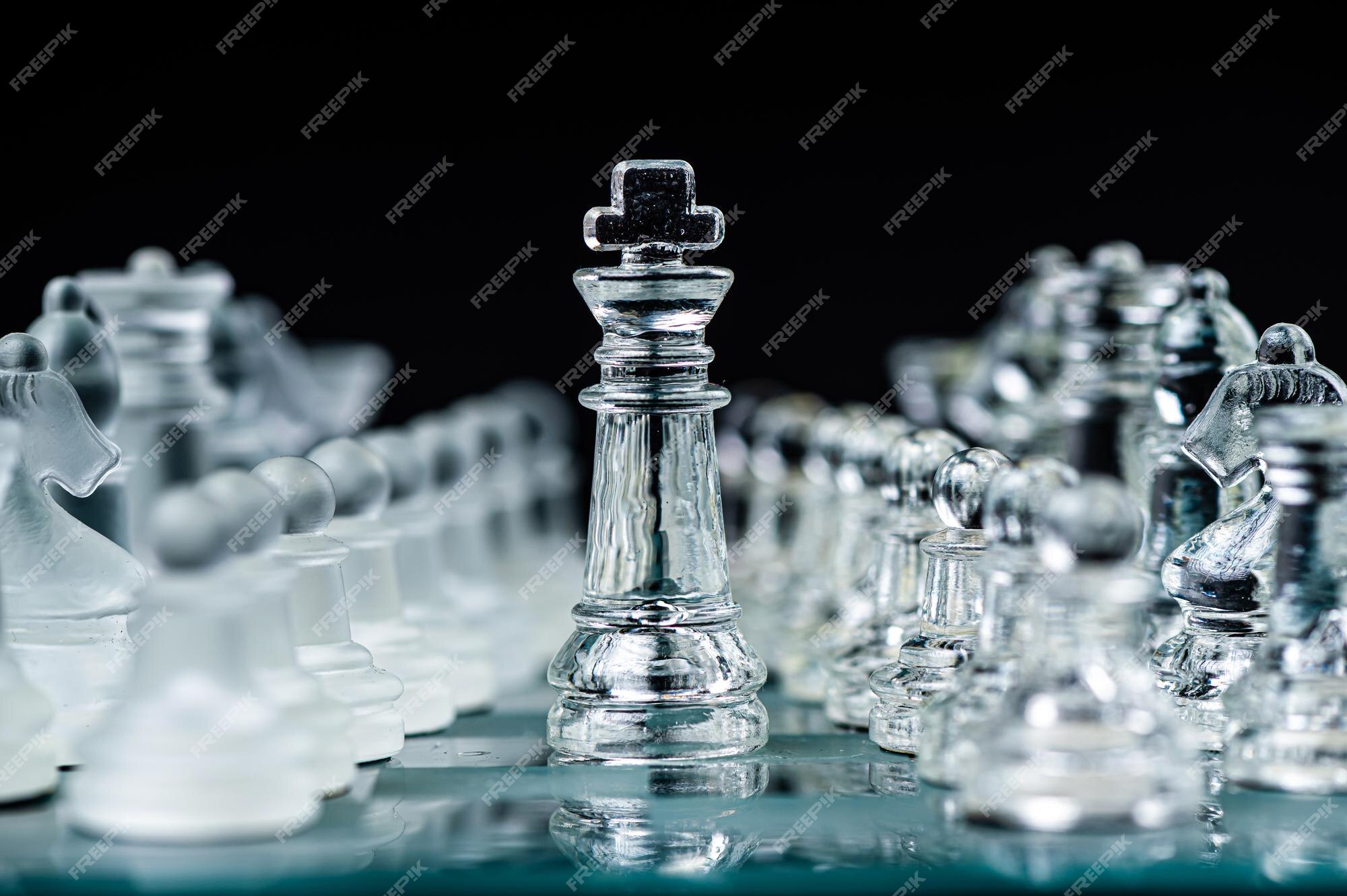 Chess 3D Glass Pieces HD Wallpaper - Stylish HD Wallpapers…