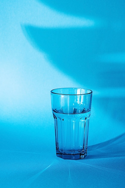 Transparent Glass of clear water