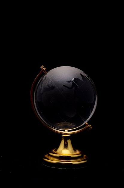 Photo transparent globe earth