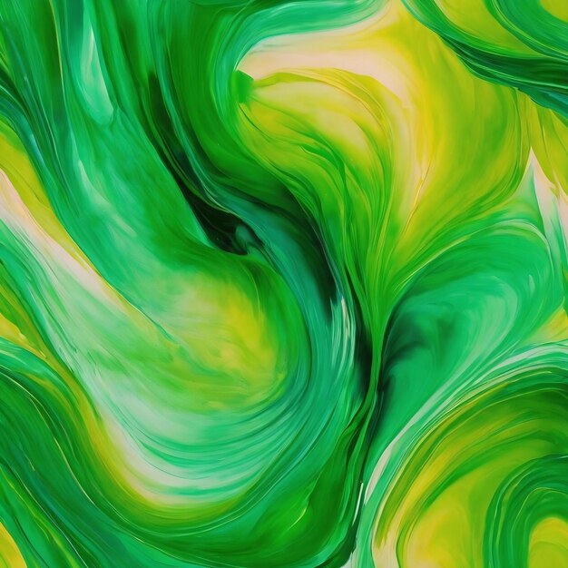 Transparent green creativity modern art ink colors are amazingly bright luminous translucent freeflo