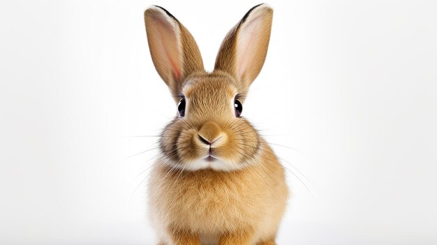 Transparent Isolated Rabbit Face