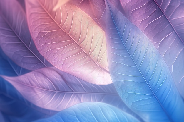 Transparent leaves background