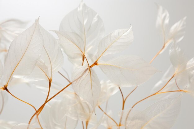 Transparent leaves background