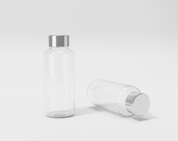 Transparent plastic bottle thermos water bottle