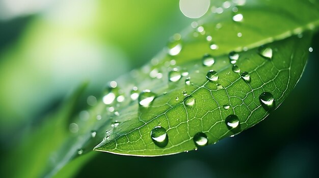 Transparent Rainwater Drops