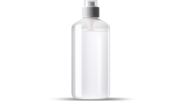 Transparent Shampoo Bottle Mockup