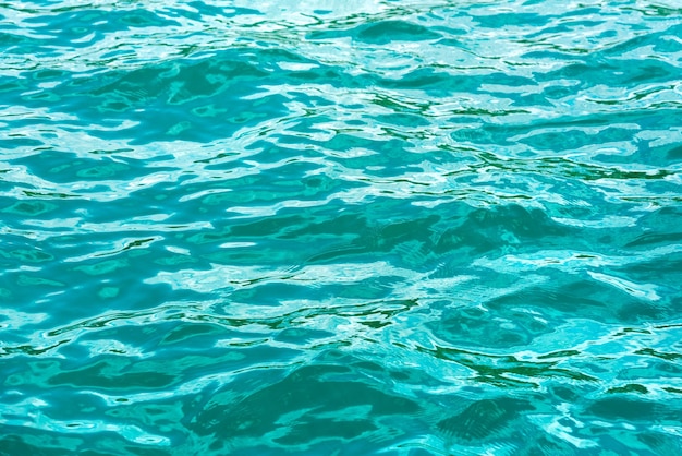 Transparent turquoise sea water