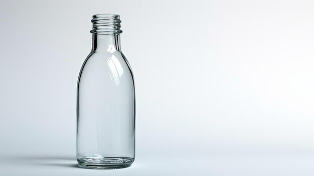 Transparent water bottle crisp and ecoconscious embodying hydration and portability