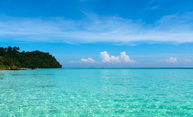 写真 熱帯の海の透明な水。