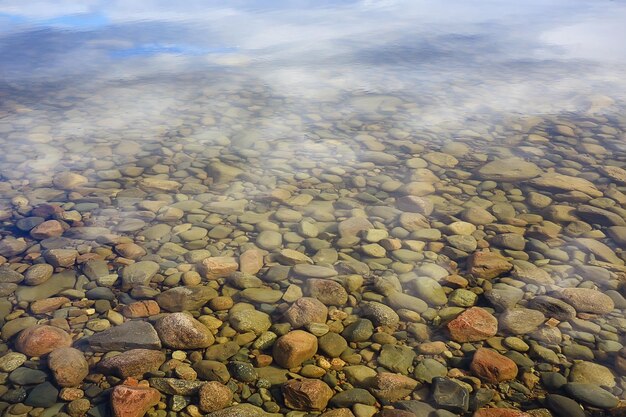 transparent water stones bottom texture, abstract aqua background nature