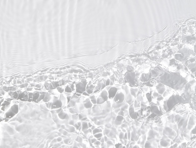 Transparent water surface with ripples waves and splashes background