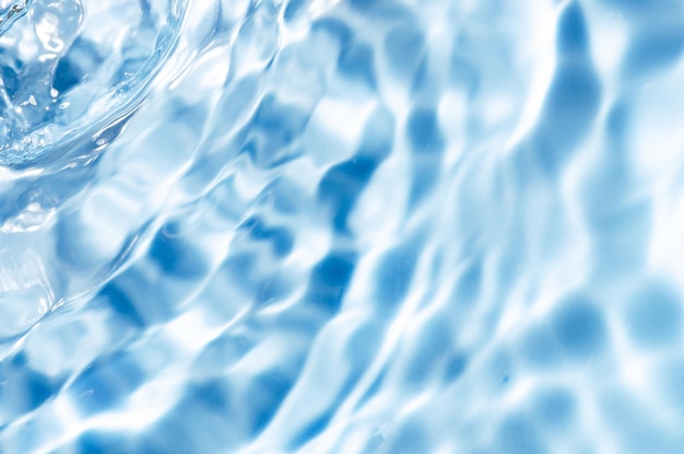 Foto texture acqua trasparente acqua micellare cosmetica o lozione o struccante