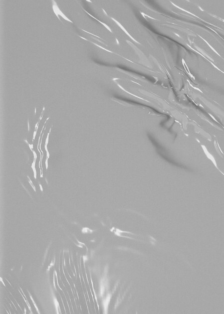 Transparent wrinkled plastic white plastic