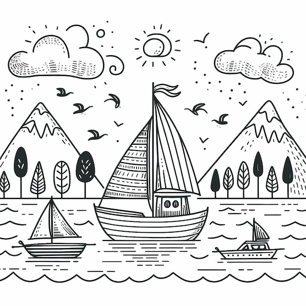 transport fun exciting means of transport coloring pages