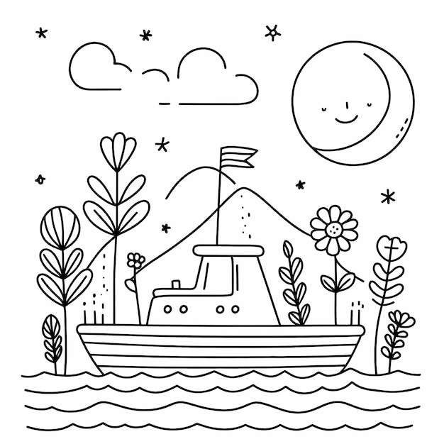 楽しい 交通 方法 を 描く ページ