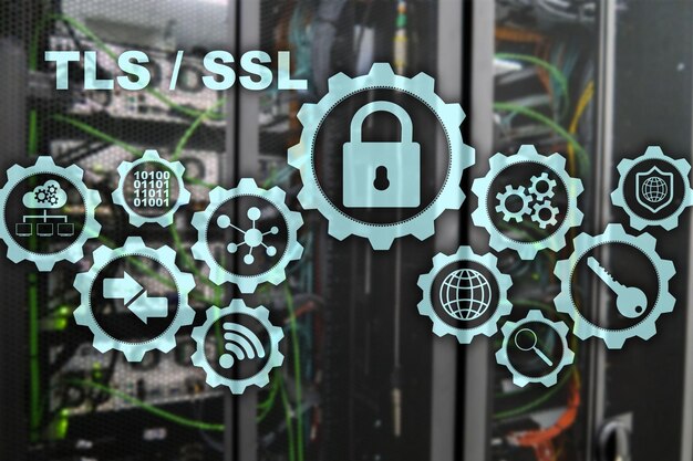 写真 トランスポート レイヤー セキュリティ secure socket layer tls ssl 暗号化プロトコルが安全な通信を提供