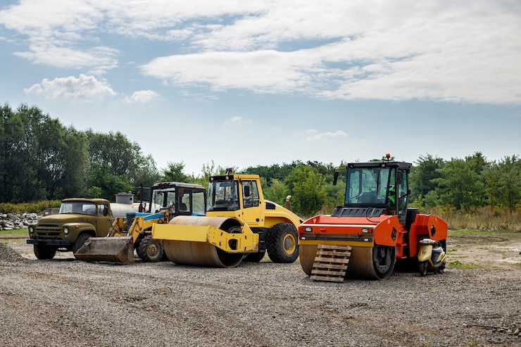 Photo transport for repair and laying of asphalt