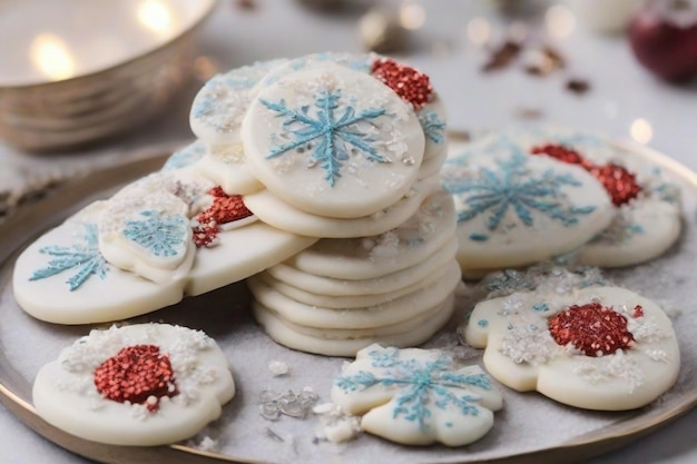 Transport yourself to a winter wonderland with our Snow White Cookies