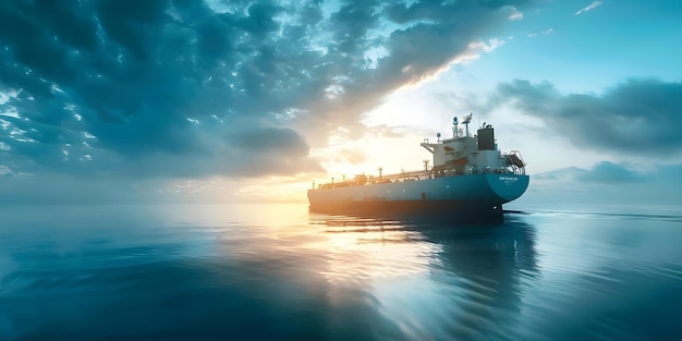 Transporting Liquefied Natural Gas Safely in the Open Ocean with Specialized Tanks Concept LNG Tankers Safety Protocols Ocean Transport Specialized Equipment