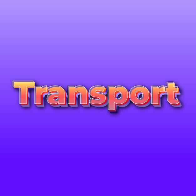 TransportText effect JPG gradient purple background card photo