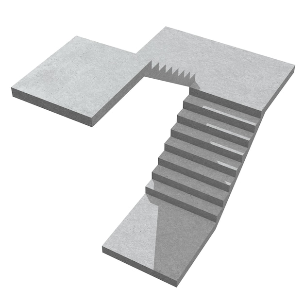 Trappen binnen trappen treden 3d
