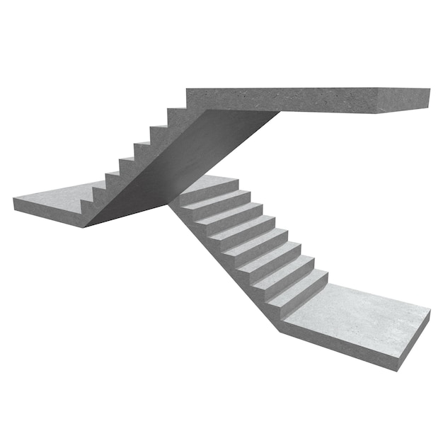 Trappen binnen trappen treden 3d