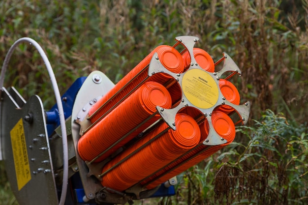 Traps machine for shooting-ground training