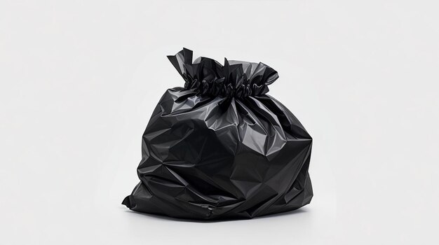 Foto illustrazione di sacchetti di spazzatura isolati su sfondo bianco