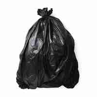 Photo a trash bag on a white background