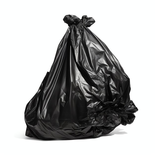 Photo a trash bag on a white background