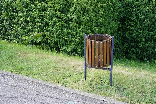 Trash Can bin in the park